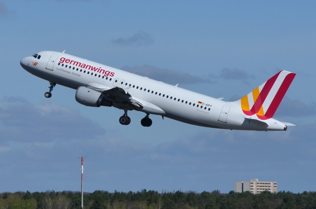 D-AIPY Germanwings Airbus A320-211  gestartet am 16.04.2015 in Tegel