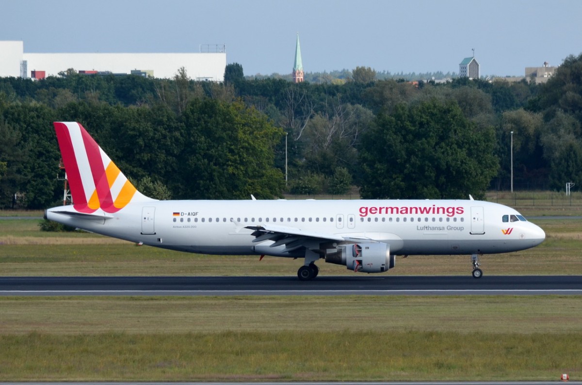 D-AIQF Germanwings  Airbus A320-211   gelandet am 03.09.2014 in Tegel