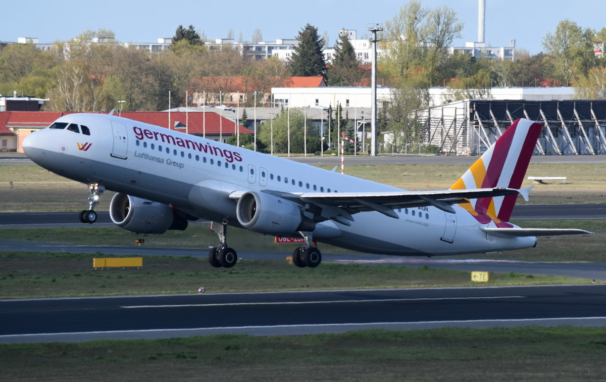D-AIQN Germanwings Airbus A320-211   gestartet in Tegel am 20.04.2016