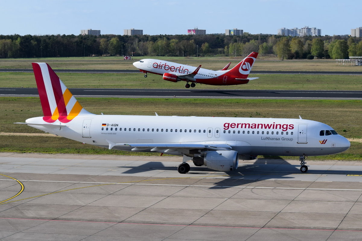 D-AIQN Germanwings Airbus A320-211   zum Start am 20.04.2016 in Tegel