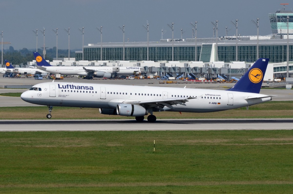 D-AIRB Lufthansa Airbus A321-131  Baden-Baden   in München gelandet am 11.09.2015