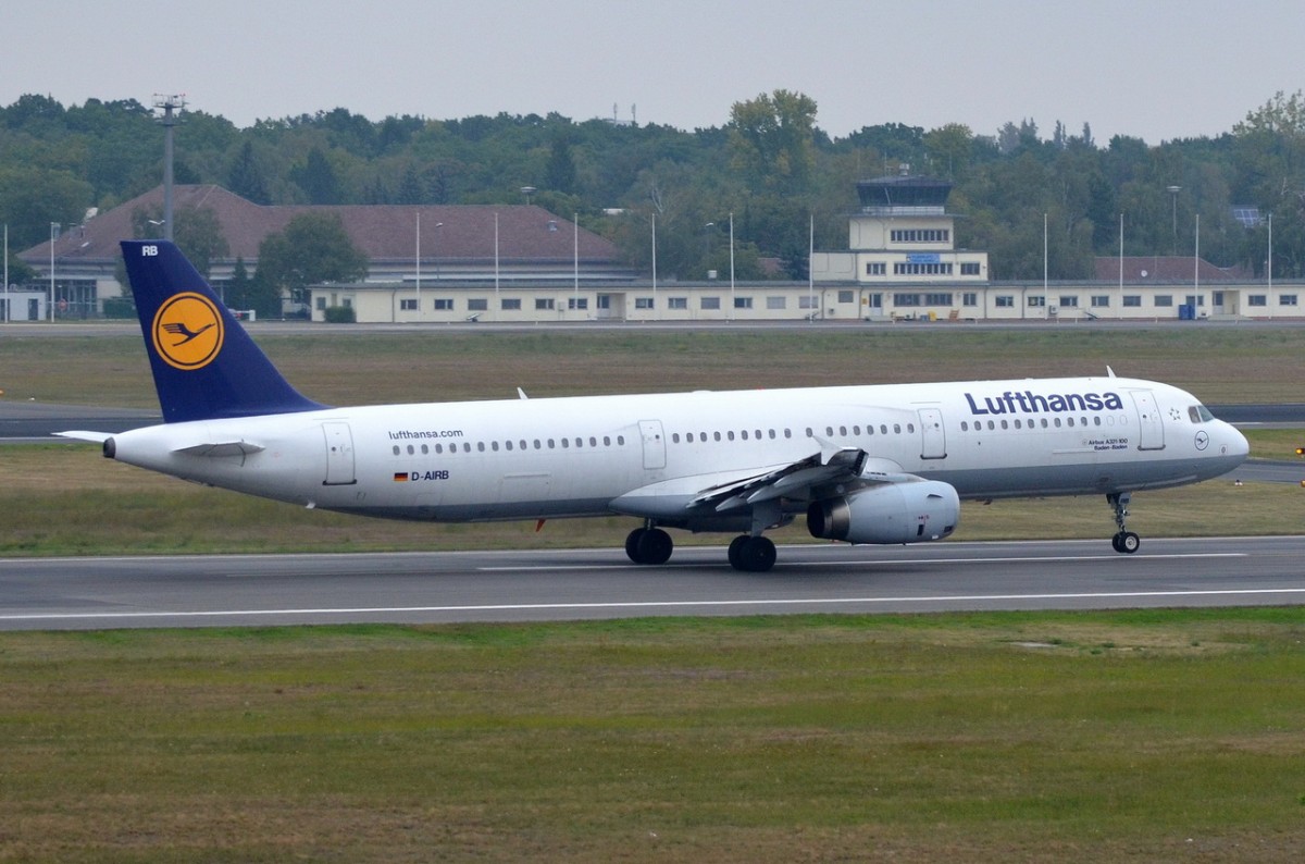 D-AIRB Lufthansa Airbus A321-131    beim Start am 12.09.2014 in Tegel