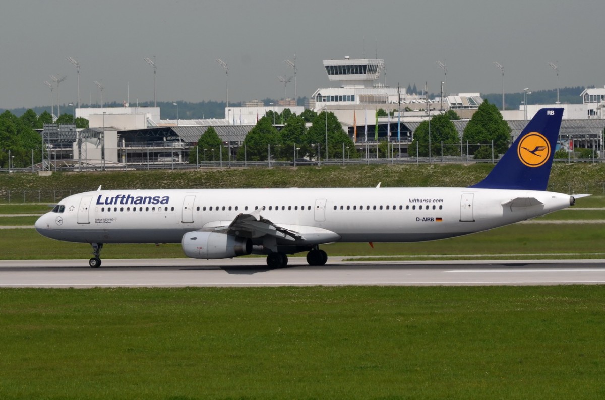 D-AIRB Lufthansa Airbus A321-131  gelandet am 12.05.2015 in München