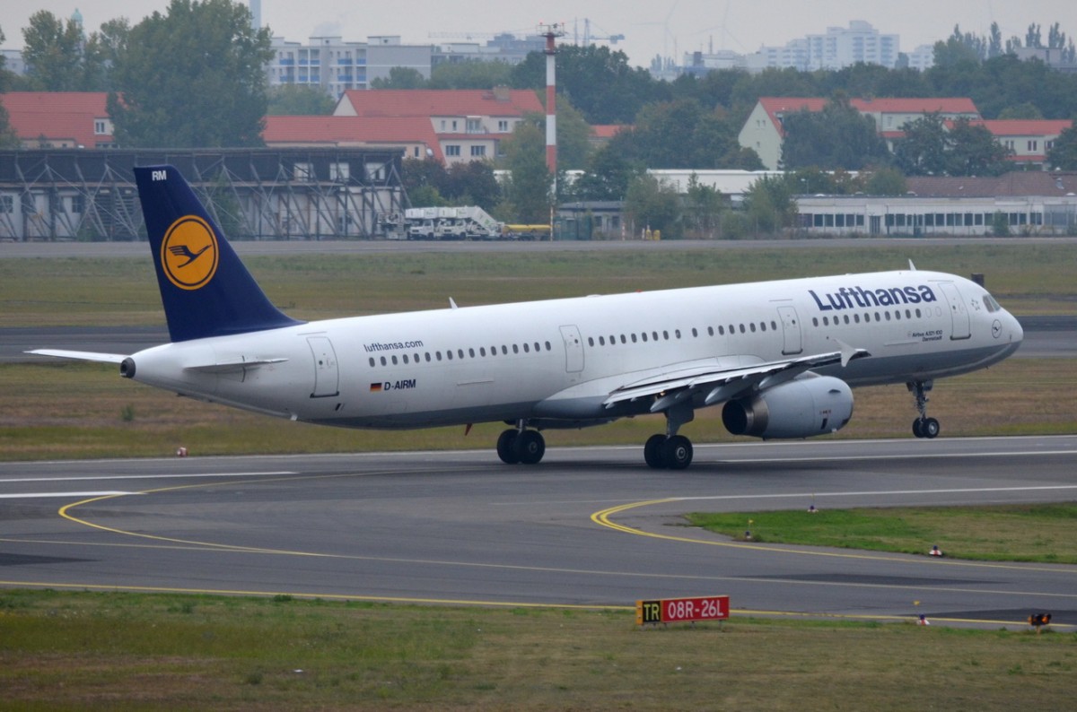 D-AIRM Lufthansa Airbus A321-131   beim Start am 12.09.2014 in Tegel