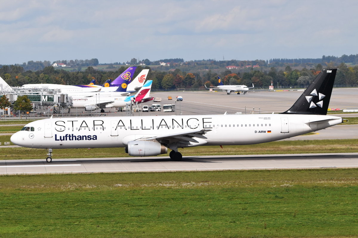 D-AIRW Lufthansa Airbus A321-131  Heilbronn  , MUC , 04.10.2017