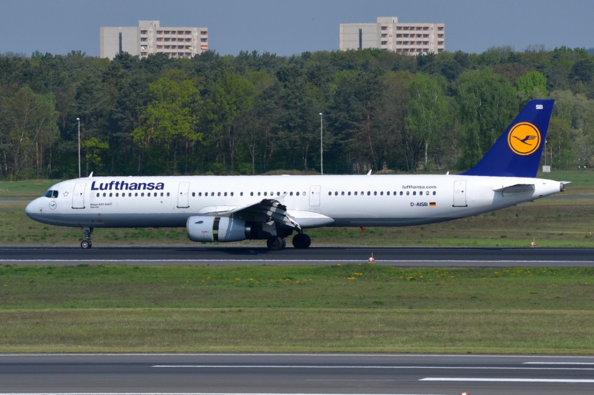 D-AISB Lufthansa Airbus A321-231  gelandet in Tegel 23.04.2014