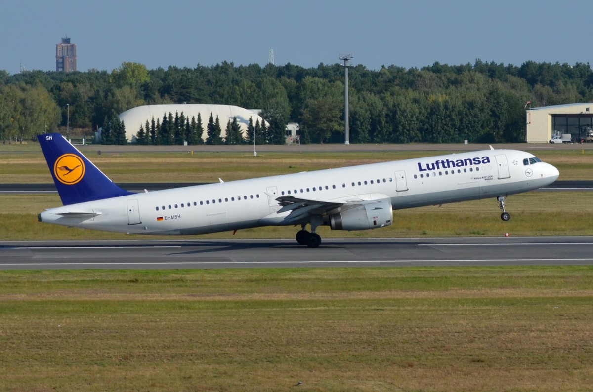 D-AISH Lufthansa Airbus A321-231   Start am 04.09.2014 in Tegel