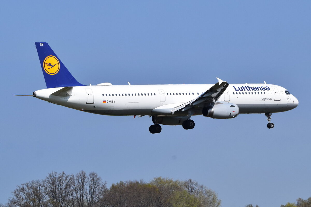 D-AISV , Lufthansa , Airbus A321-231  Bingen am Rhein  ,  Berlin-Brandenburg  Willy Brandt  , BER , 24.04.2022 ,