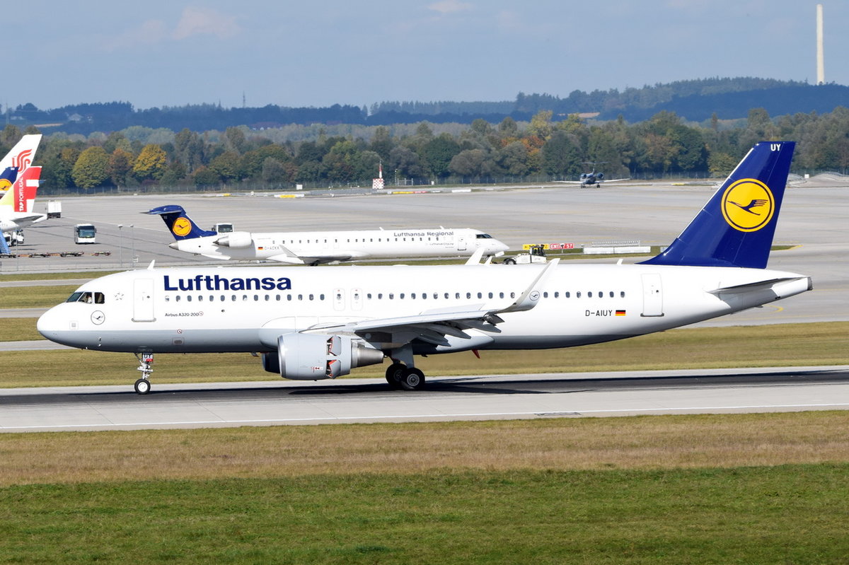 D-AIUY Lufthansa Airbus A320-214(WL)  , MUC , 15.10.2016
