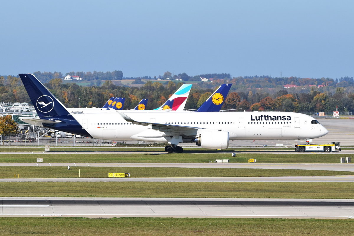 D-AIXJ Lufthansa Airbus A350-941  Erfurt  , MUC , 12.10.2018