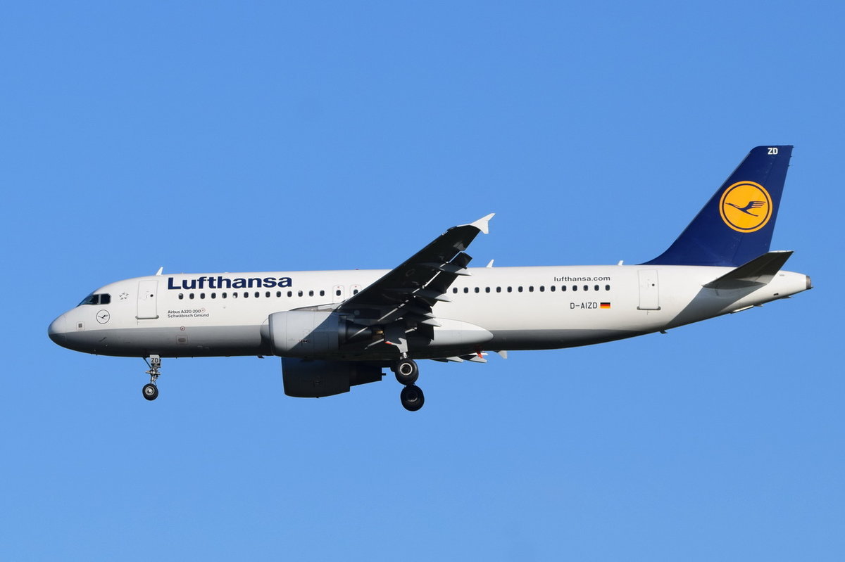 D-AIZD Lufthansa Airbus A320-214   Schwäbisch-Gmünd   , MUC , 15.10.2016