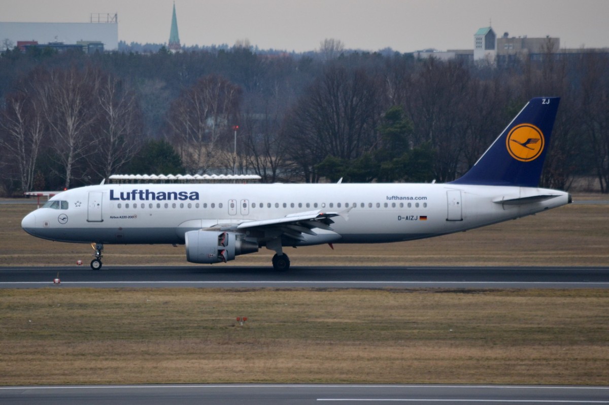 D-AIZJ Lufthansa Airbus A320-214   18.02.2014   Berlin-Tegel