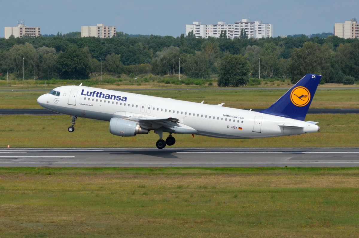 D-AIZK Lufthansa Airbus A320-214   gestartet am 21.08.2014 in Tegel