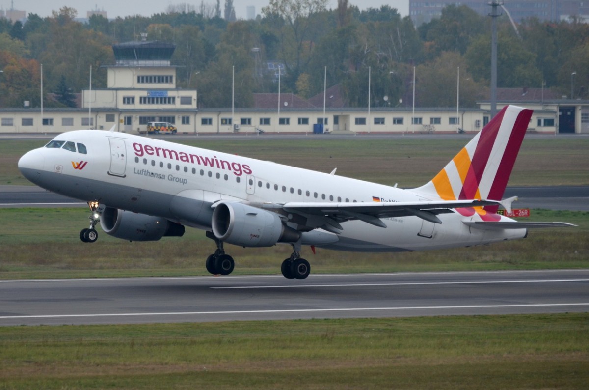 D-AKNF Germanwings Airbus A319-112   gestartet in Tegel am 14.10.2014