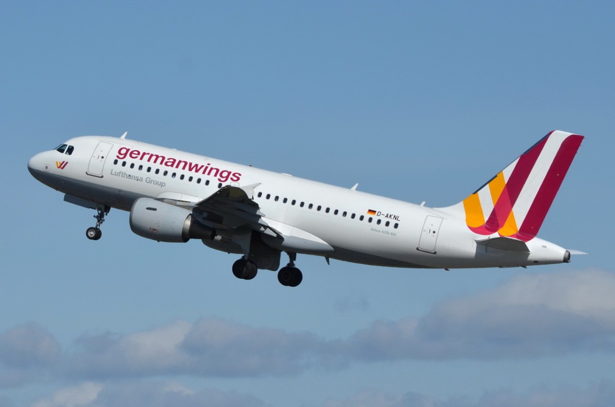 D-AKNL Germanwings Airbus A319-112   gestartet in Tegel  16.04.2015