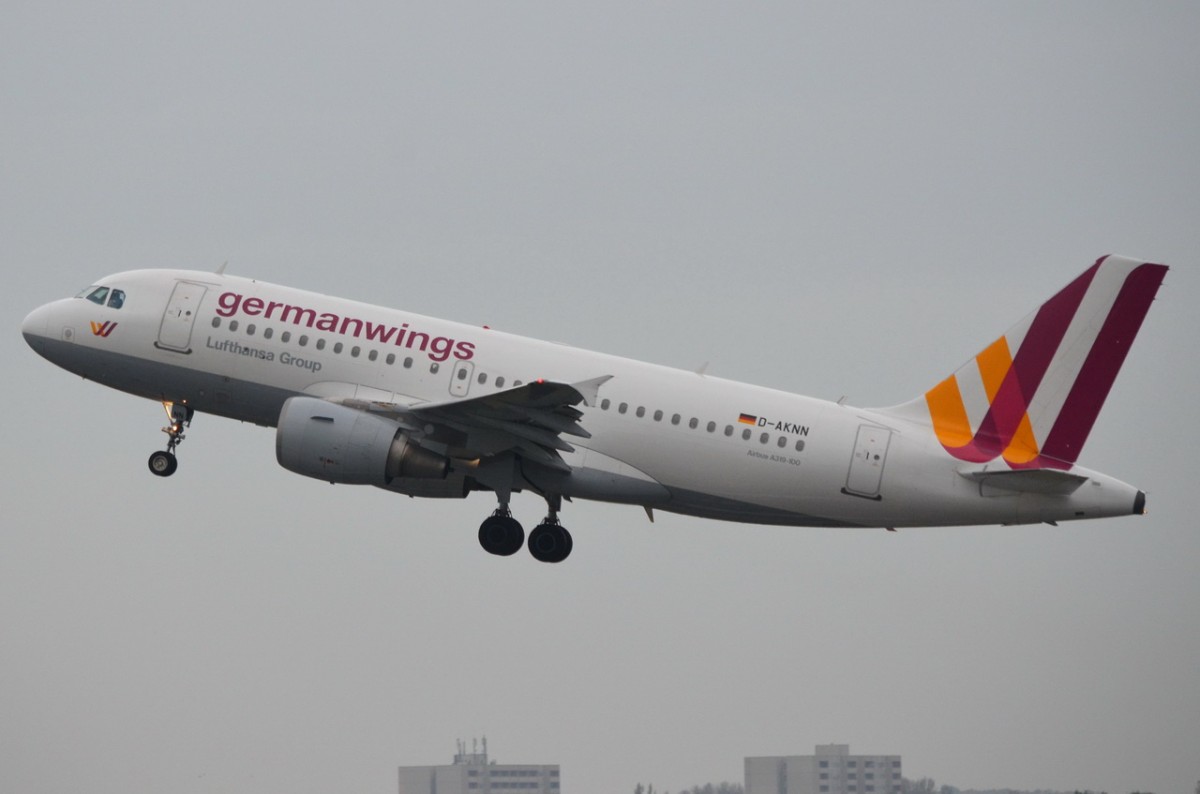 D-AKNN Germanwings Airbus A319-112   in Tegel gestartet am 14.10.2014