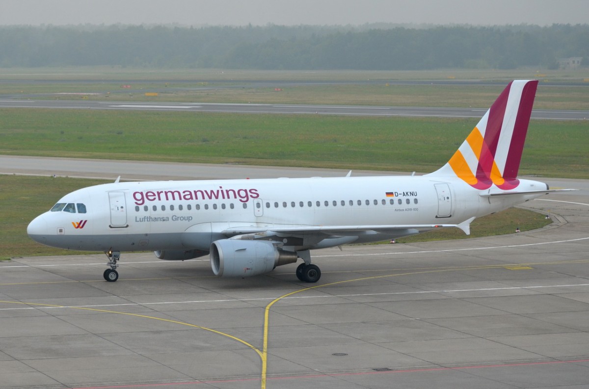 D-AKNU Germanwings Airbus A319-112   gelandet in Tegel am 30.07.2014