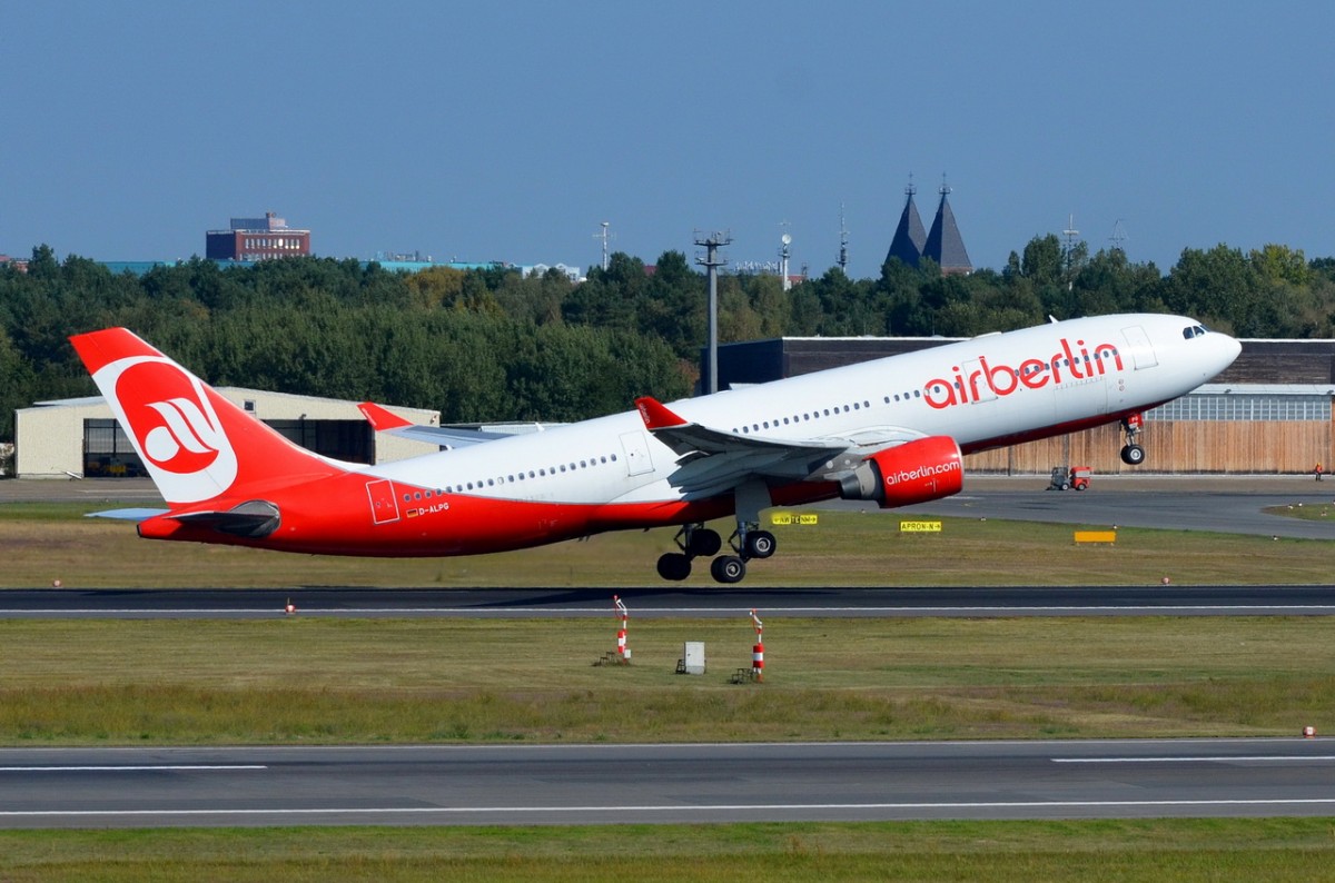 D-ALPG Air Berlin Airbus A330-223   in Tegel am 04.09.2014 gestartet