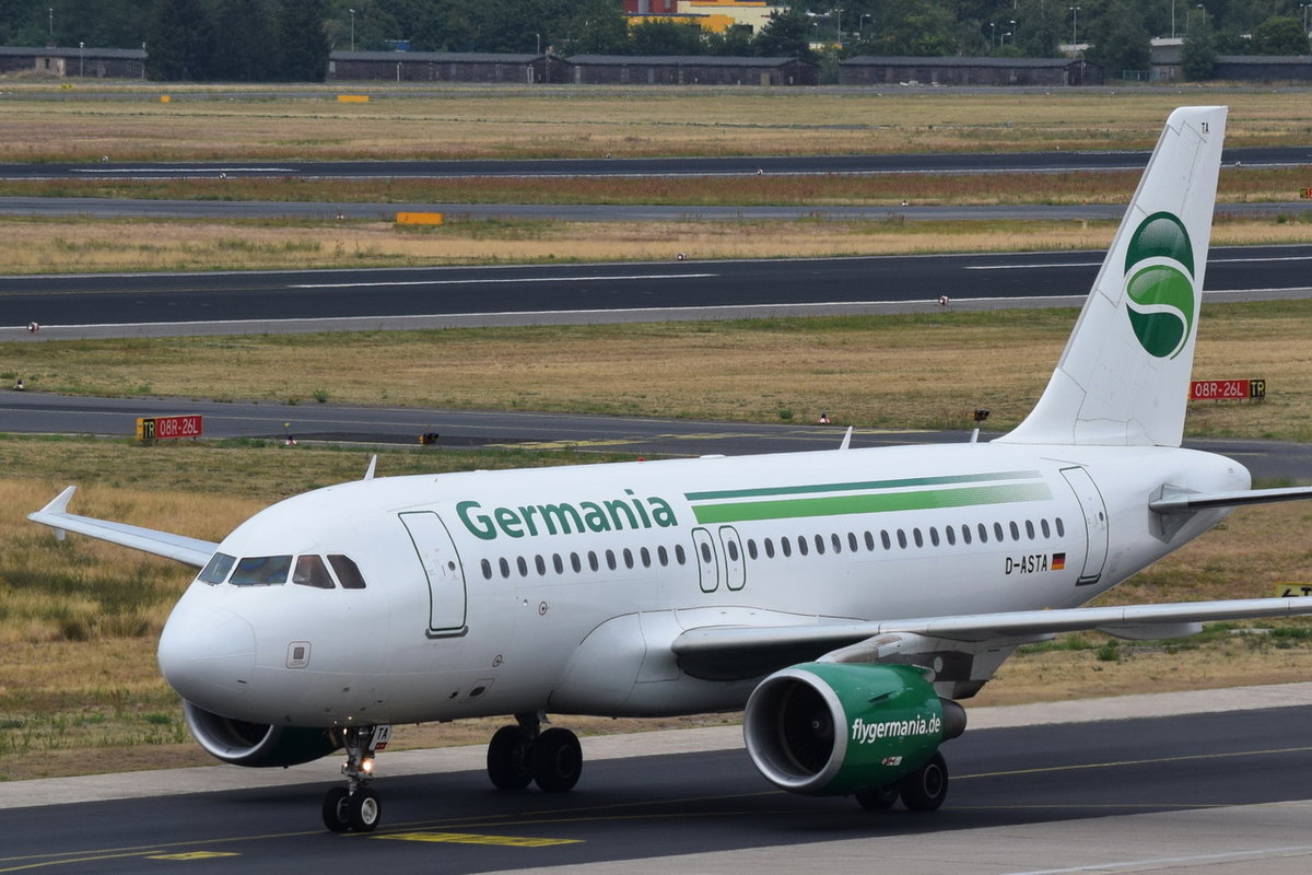 D-ASTA Germania Airbus A319-112  , TL , 10.07.2018