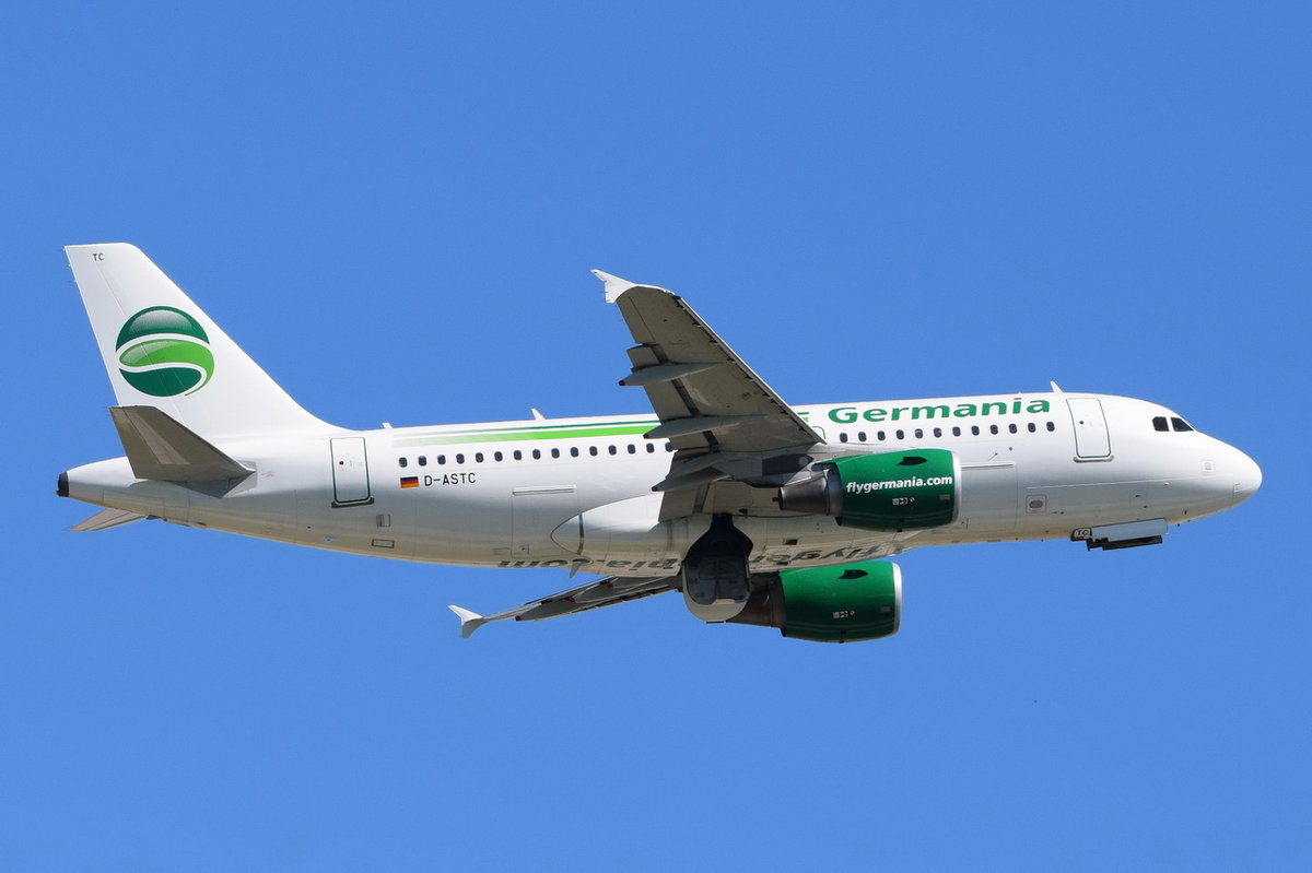 D-ASTC Germania Airbus A319-112   , MUC , 19.06.2017