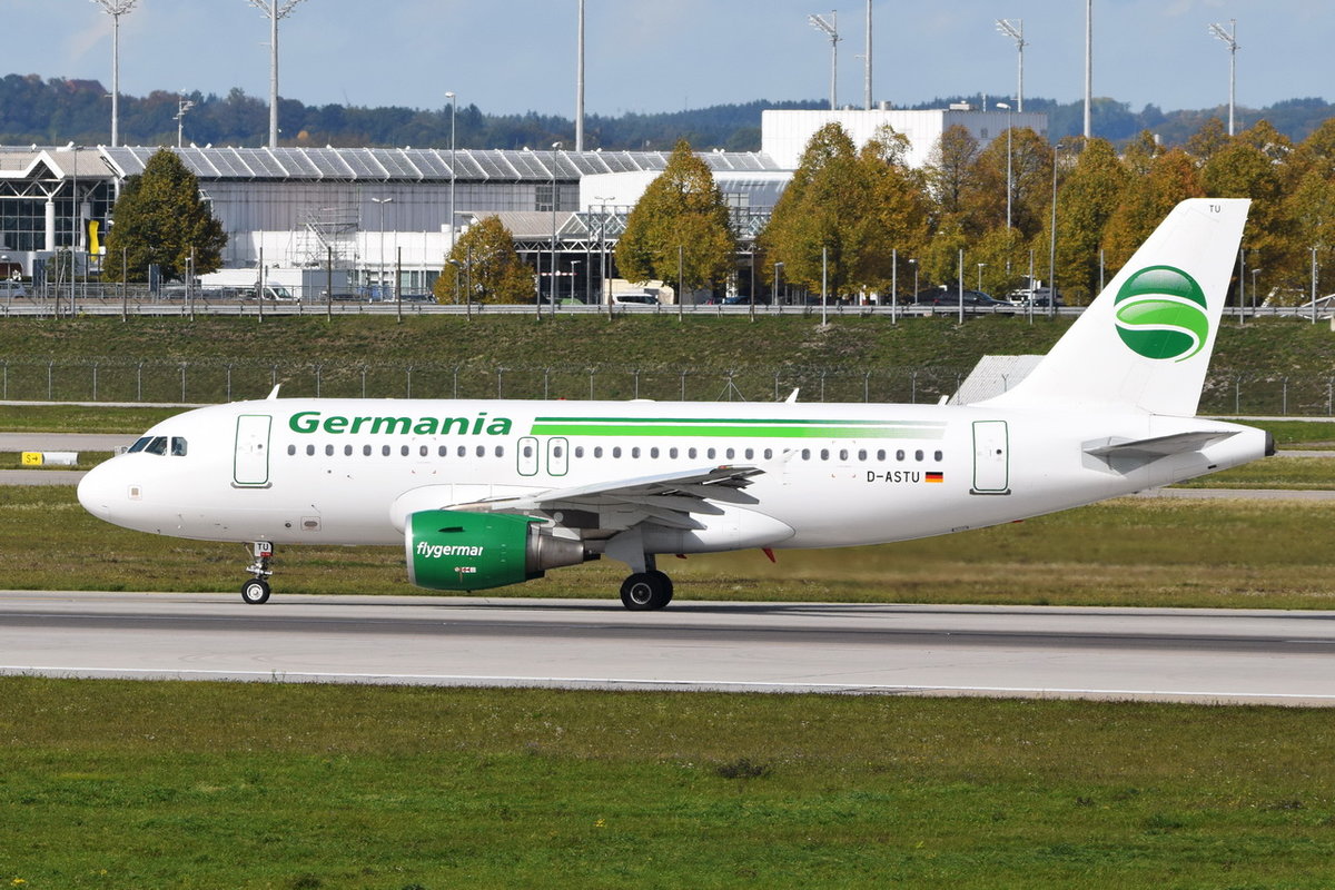D-ASTU Germania Airbus A319-112  , MUC , 04.10.2017
