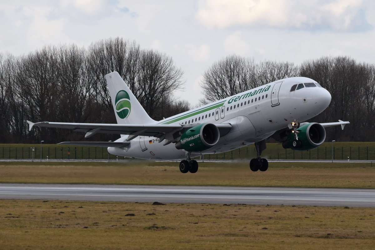 D-ASTZ Germania Airbus A319-112 , XFW , 14.03.2018