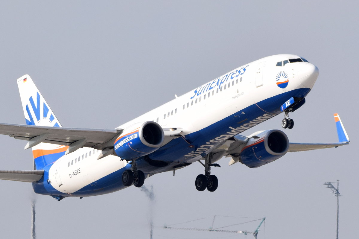 D-ASXE SunExpress Germany Boeing 737-8CX(WL)  , MUC , 16.10.2016