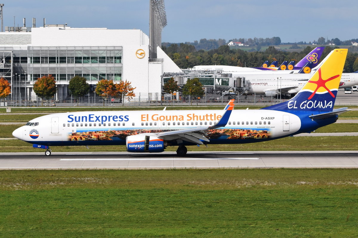 D-ASXP SunExpress Germany Boeing 737-8HX(WL) , MUC , 04.10.2017