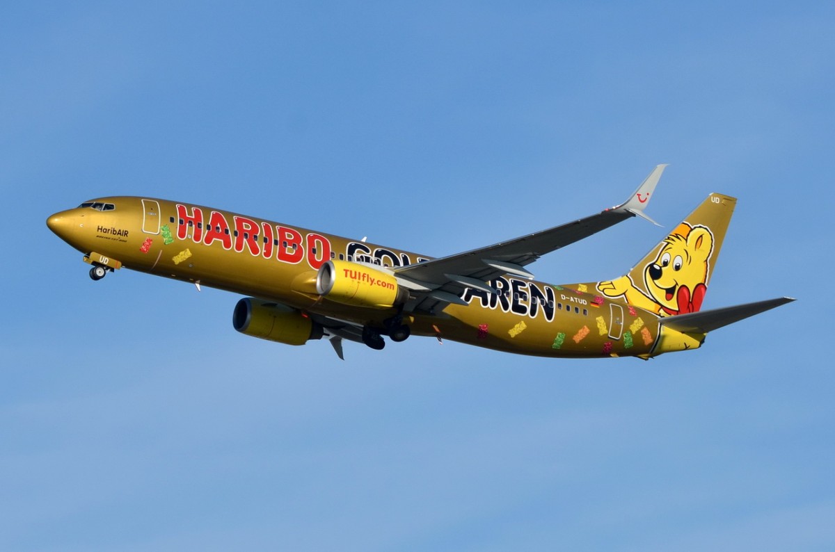 D-ATUD TUIfly Boeing 737-8K5(WL)   am 05.12.2015 gestartet in München