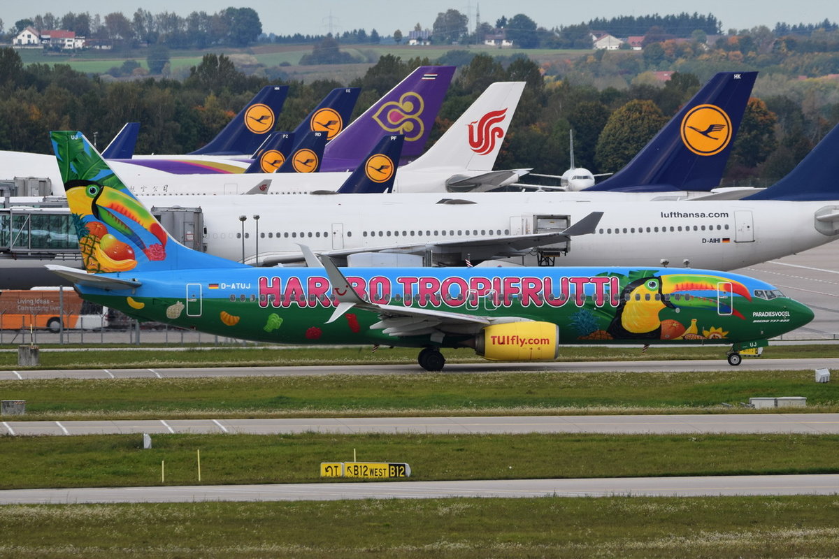 D-ATUJ TUIfly Boeing 737-8K5(WL)  , MUC , 02.10.2017