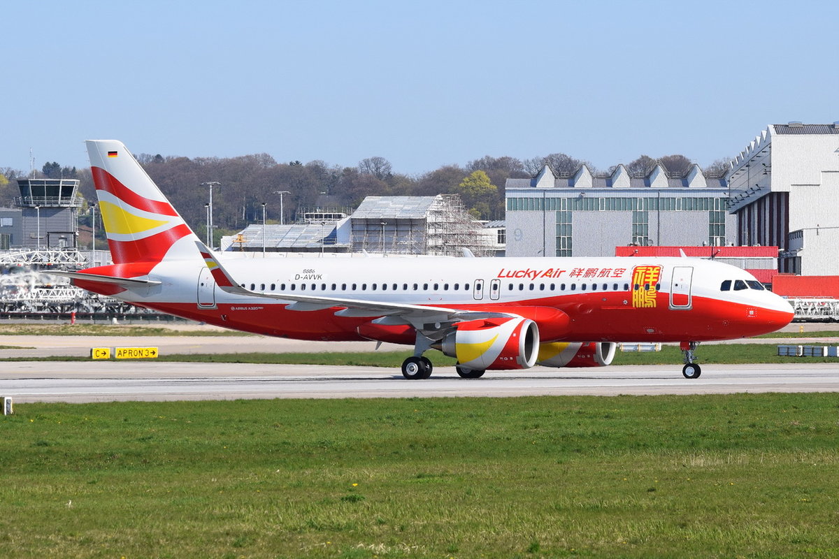 D-AVVK Lucky Air Airbus A320-251N , B-307Q , MSN 8886 , XFW ,  15.04.2019 