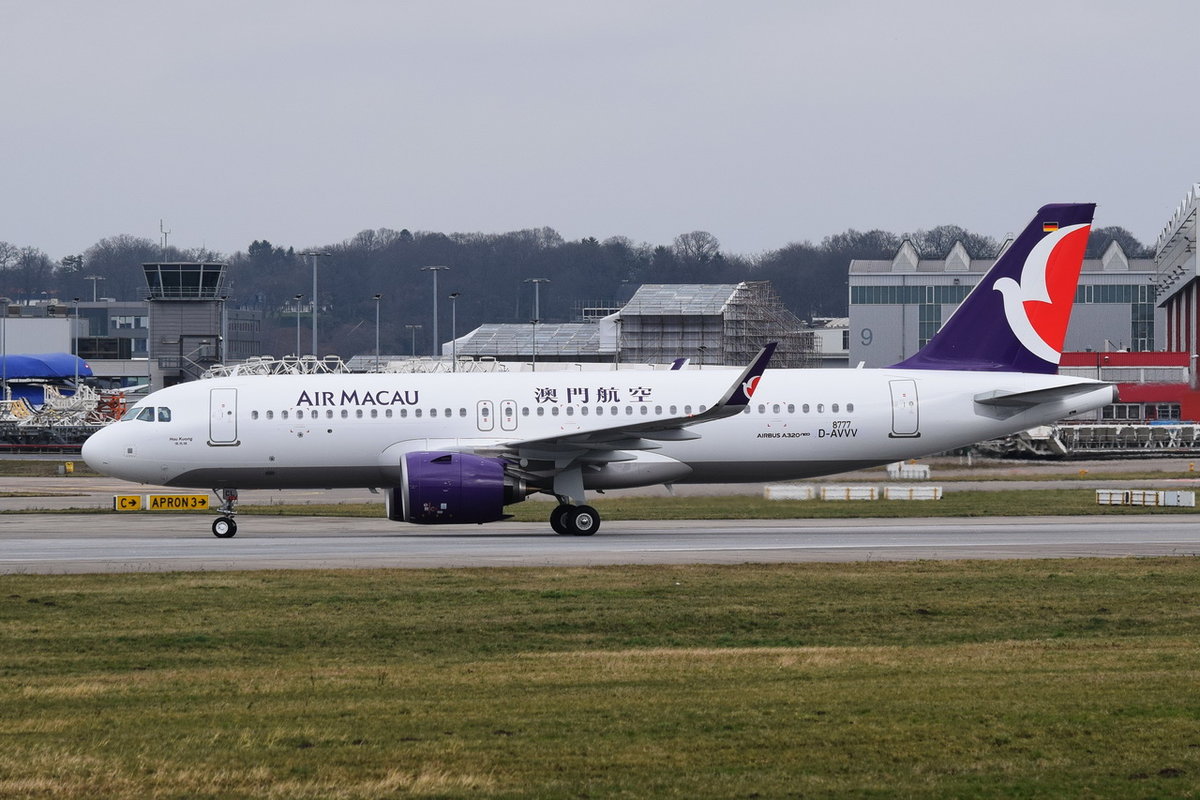 D-AVVV Air Macau  Airbus A320-271N , B-MCL , MSN 8777 , 12,03.2019 , XFW
