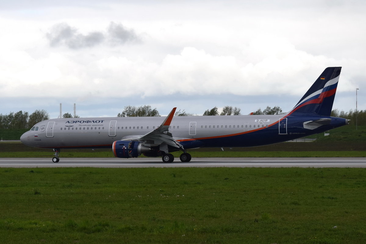 D-AVYP  Aeroflot - Russian Airlines  Airbus A321-200 (WL) , VP-BFK  , 7667 , XFW , 10.05.2017