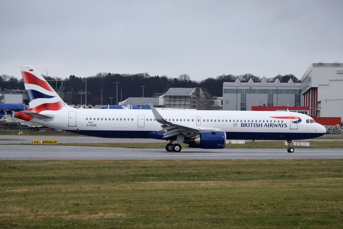 D-AVZB British Airways Airbus A321-251NX , G-NEOP , MSN 8469 , XFW , 11.03.2019