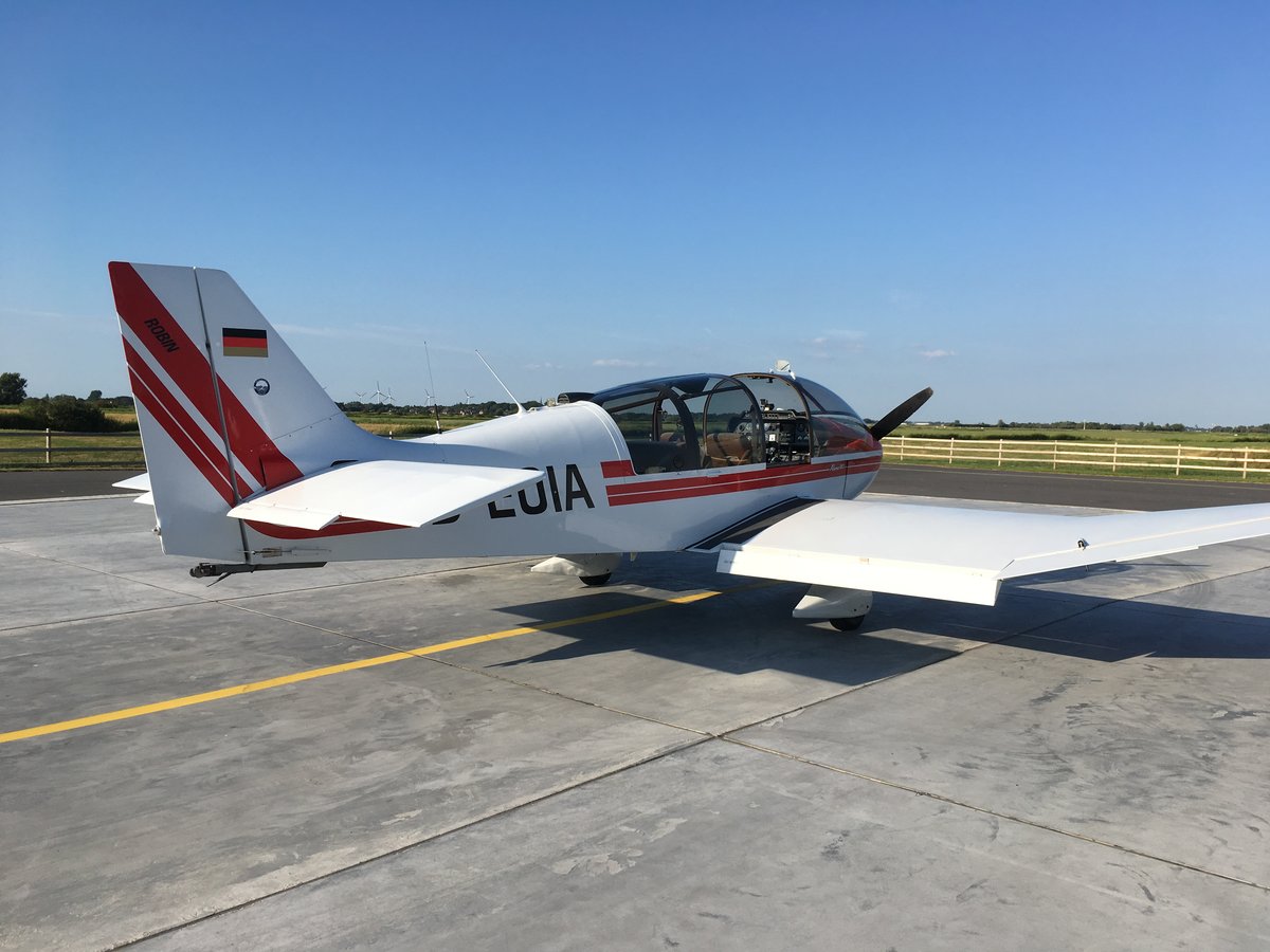D-EOIA, Robin DR400-180R, Flugplatz St. Peter-Ording (EDXO)