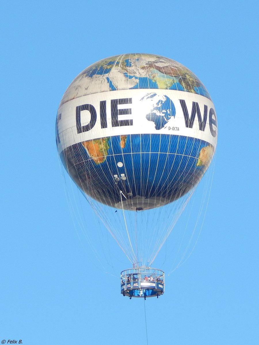 D-OCTA Heißluftballon über Berlin am 06.08.2018