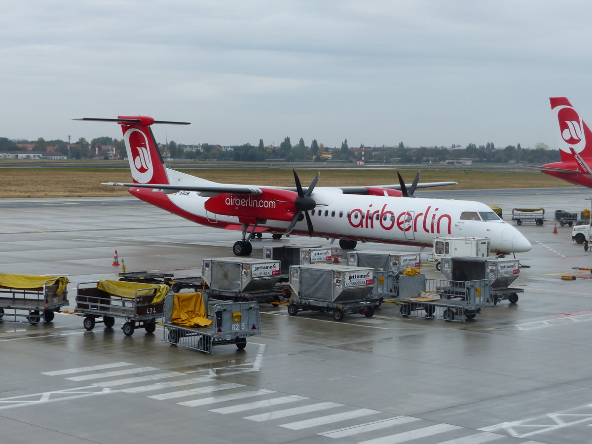 Dash 8-Q400, D-ABQM, Air Berlin, Berlin/Tegel (TXL), 1.10.2016