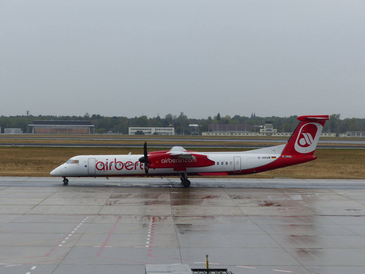 Dash 8-Q400, D-ABQM, Air Berlin, Berlin-Tegel (TXL), 1.10.2016