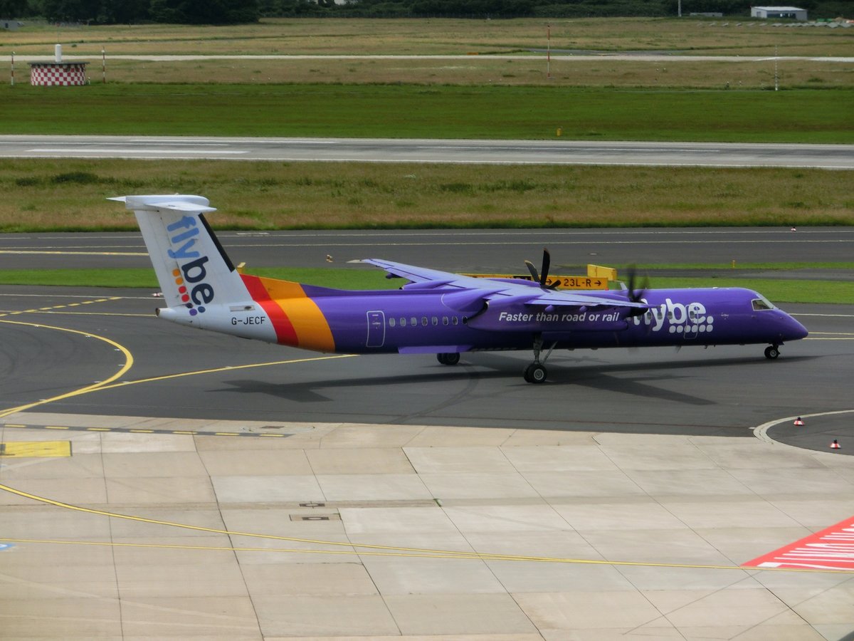 De Havilland Canada DHC-8-402 Dash 8 - BE BEE FlyBe - 4095 - G-JECF - 16.06.2016 - EDDL