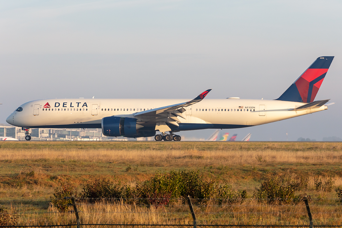 Delta Airlines, N510DN, Airbus, A350-941, 10.10.2021, CDG, Paris, France