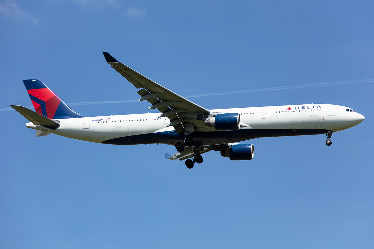 Delta Airlines, N811NW, Airbus, A330-323X, 13.05.2019, CDG, Paris, France


