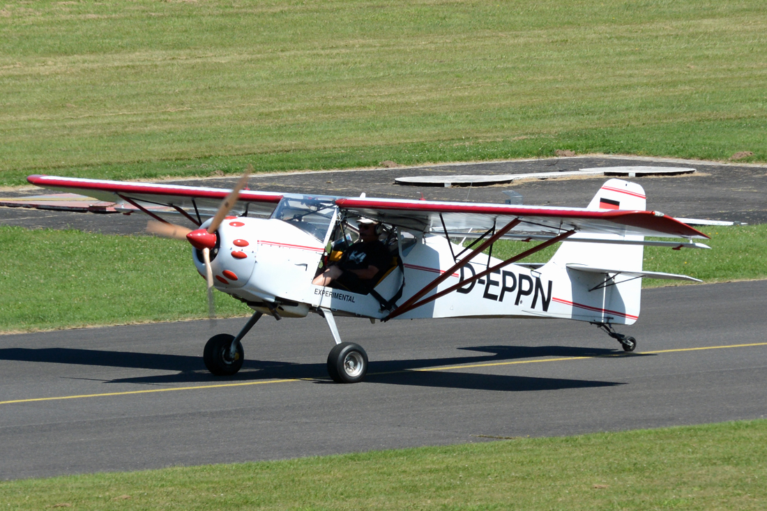 Denney Kitfox, D-EPPN, auf dem Rollweg in Bonn-Hangelar - 17.08.2016