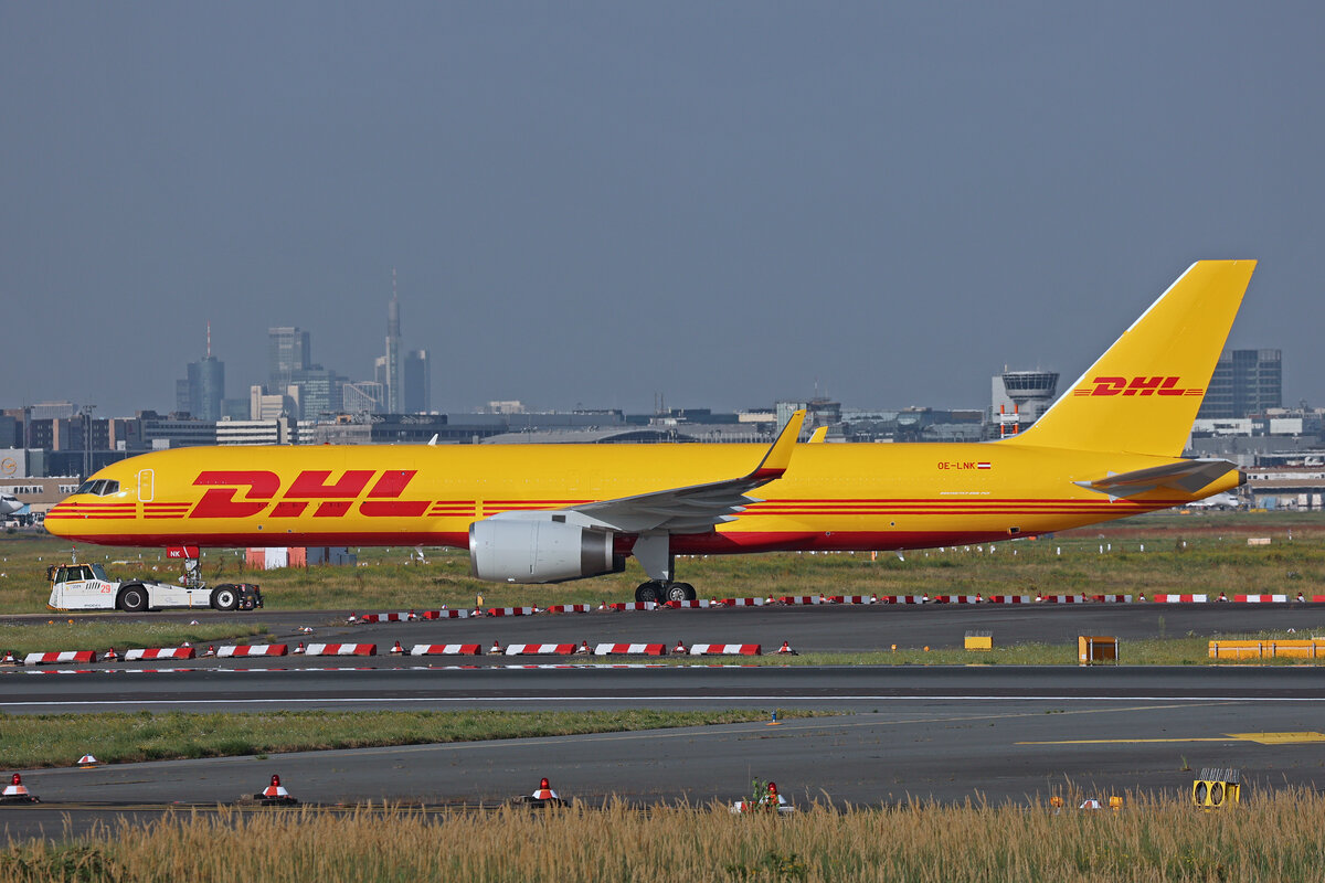 DHL Air Austria, OE-LNK, Boeing B757-223PCF, msn: 29426/827, 14.August 2025, FRA Frankfurt, Germany.