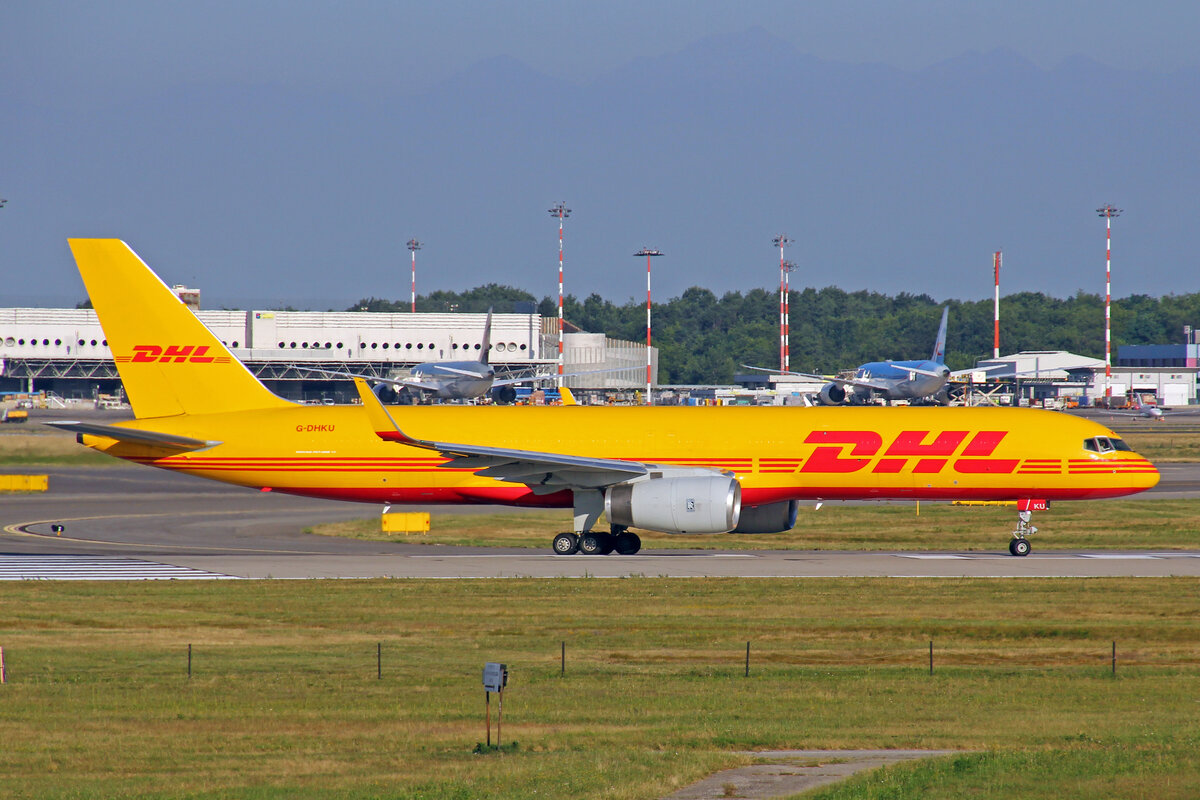 DHL Air, G-DHKU, Boeing 757-223PCF, msn: 29589/842, 02.Juli 2021, MXP Milano Malpensa, Italy.