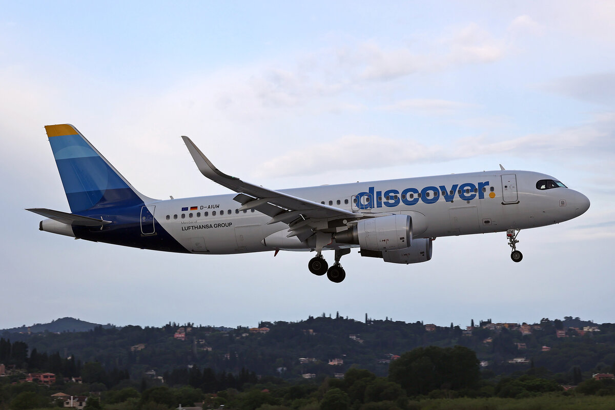 Discover Airlines, D-AIUW, Airbus A320-214, msn: 7251, 25.Mai 2025, CFU Corfu, Greece.