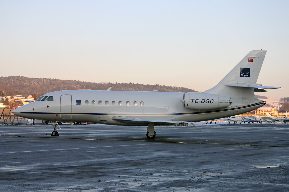 Dogan Havaçilik Sanayi ve Ticaret, TC-DGC, Dassault Falcon 2000, msn: 166, 26.Januar 2007, ZRH Zürich, Switzerland.