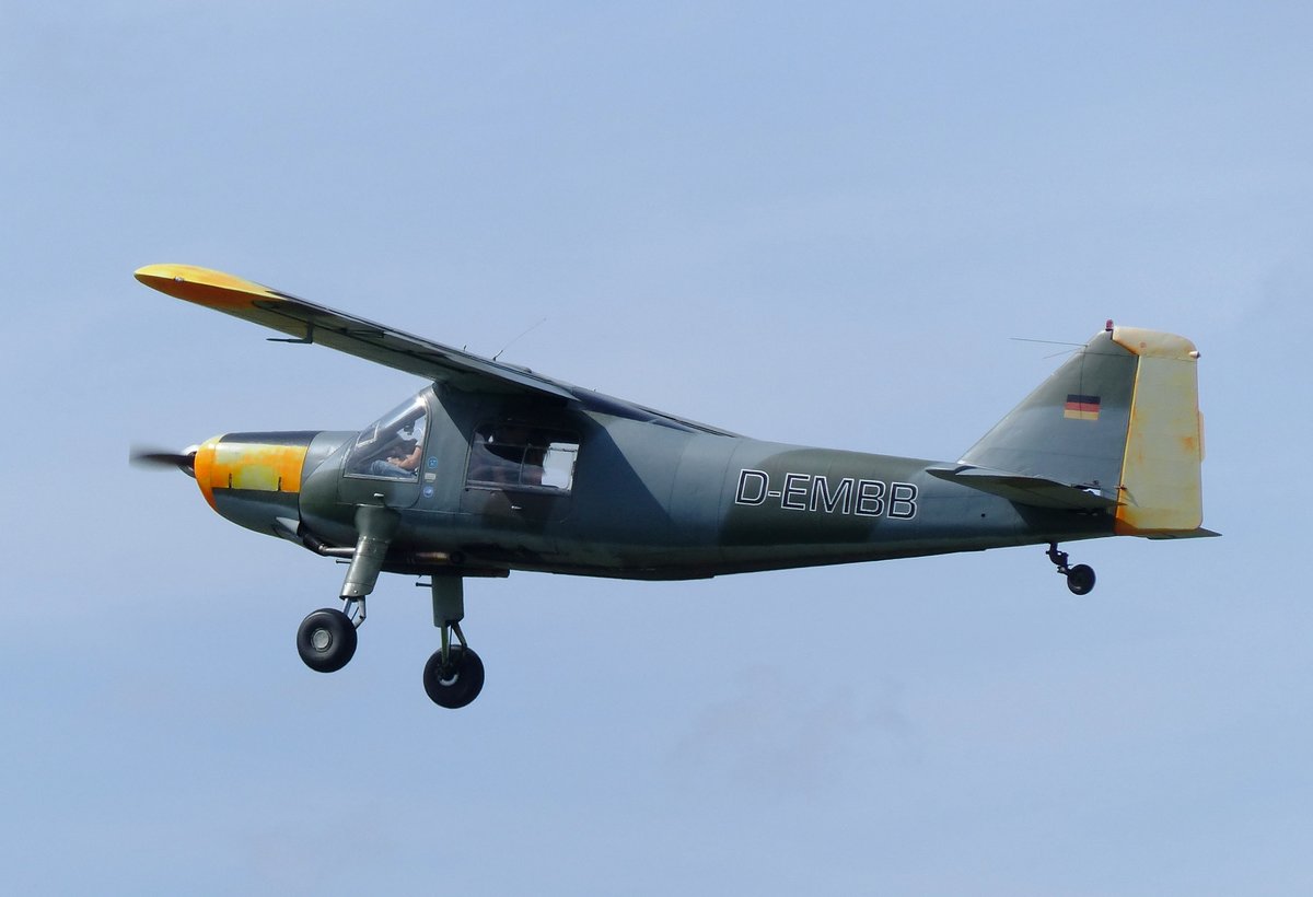 Dornier DO-27, D-EMBB, gestartet in Gera (EDAJ) am 20.5.2017