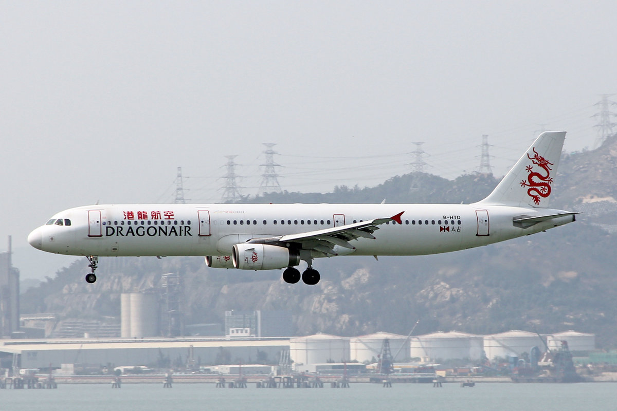 Dragonair, B-HTD, Airbus A321-231, msn: 993, 18.April 2014, HKG Hong Kong.