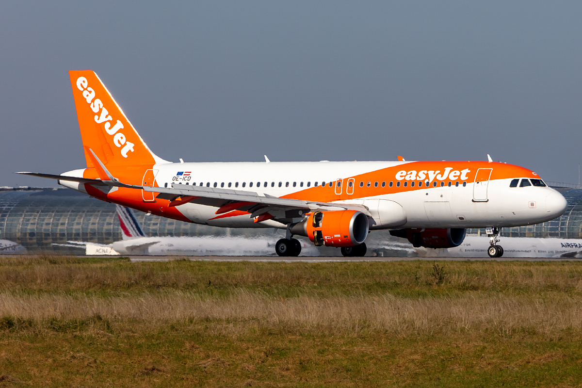 Easy Jet, OE-ICD, Airbus, A320-214, 09.10.2021, CDG, Paris, France