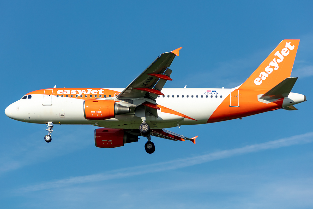 Easy Jet, OE-LKD, Airbus, A319-111, 10.07.2021, BSL, Basel, Switzerland